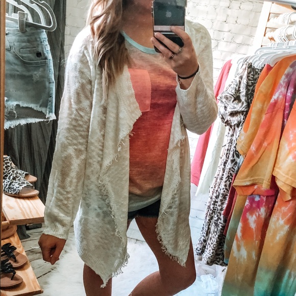 Ivory Fringe Cardigan - Picture 5 of 5